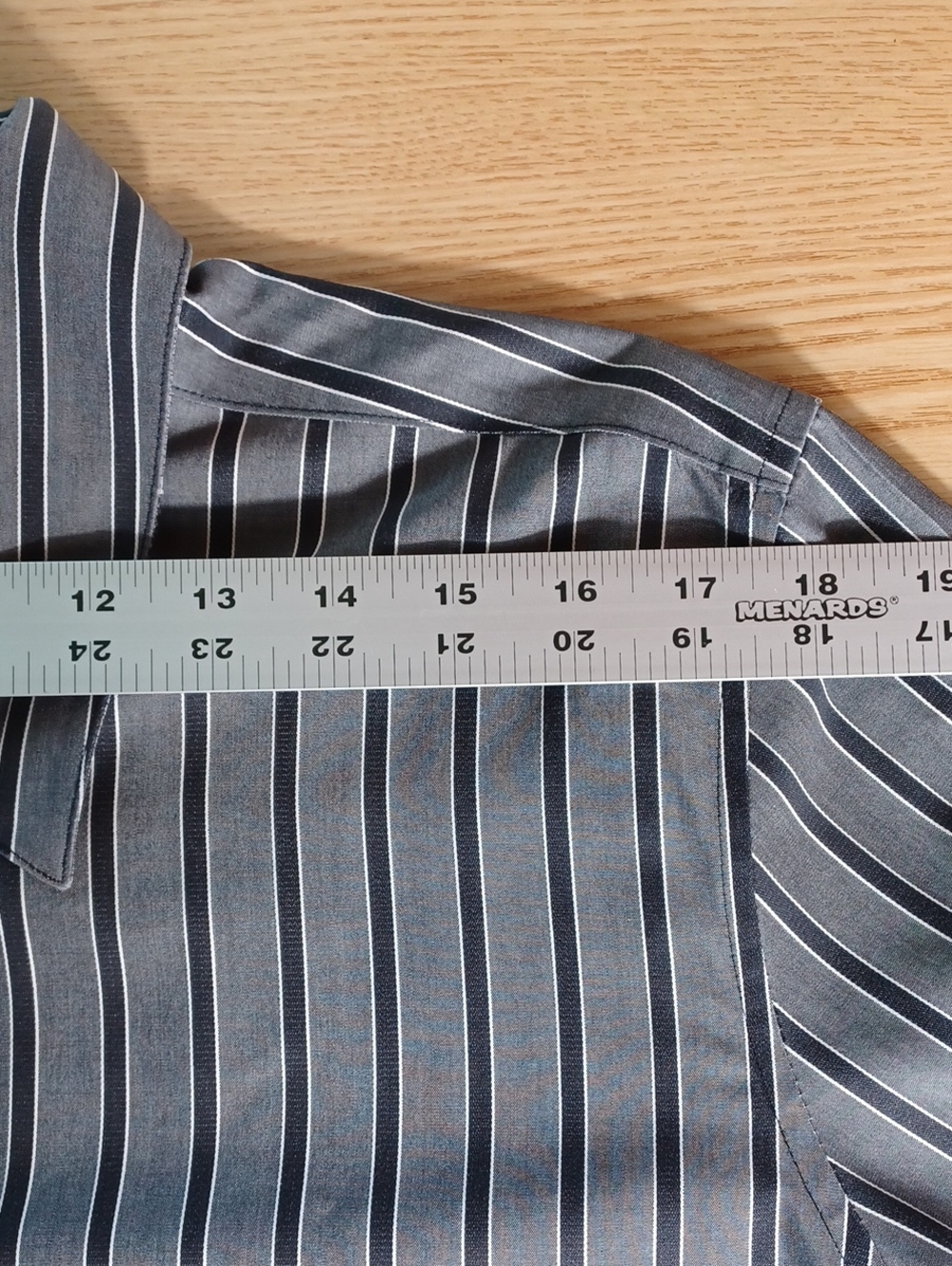 Foxcroft Black & Gray Business / Casual Vertical Stripe Women's Button-Up Shirt - Picture 13 of 16
